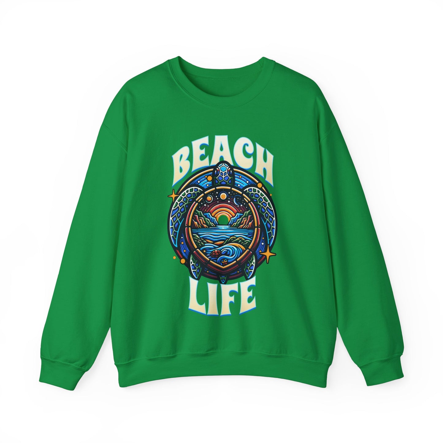 Beach Life Sea Turtle Sweatshirt, Vacation Sweatshirt