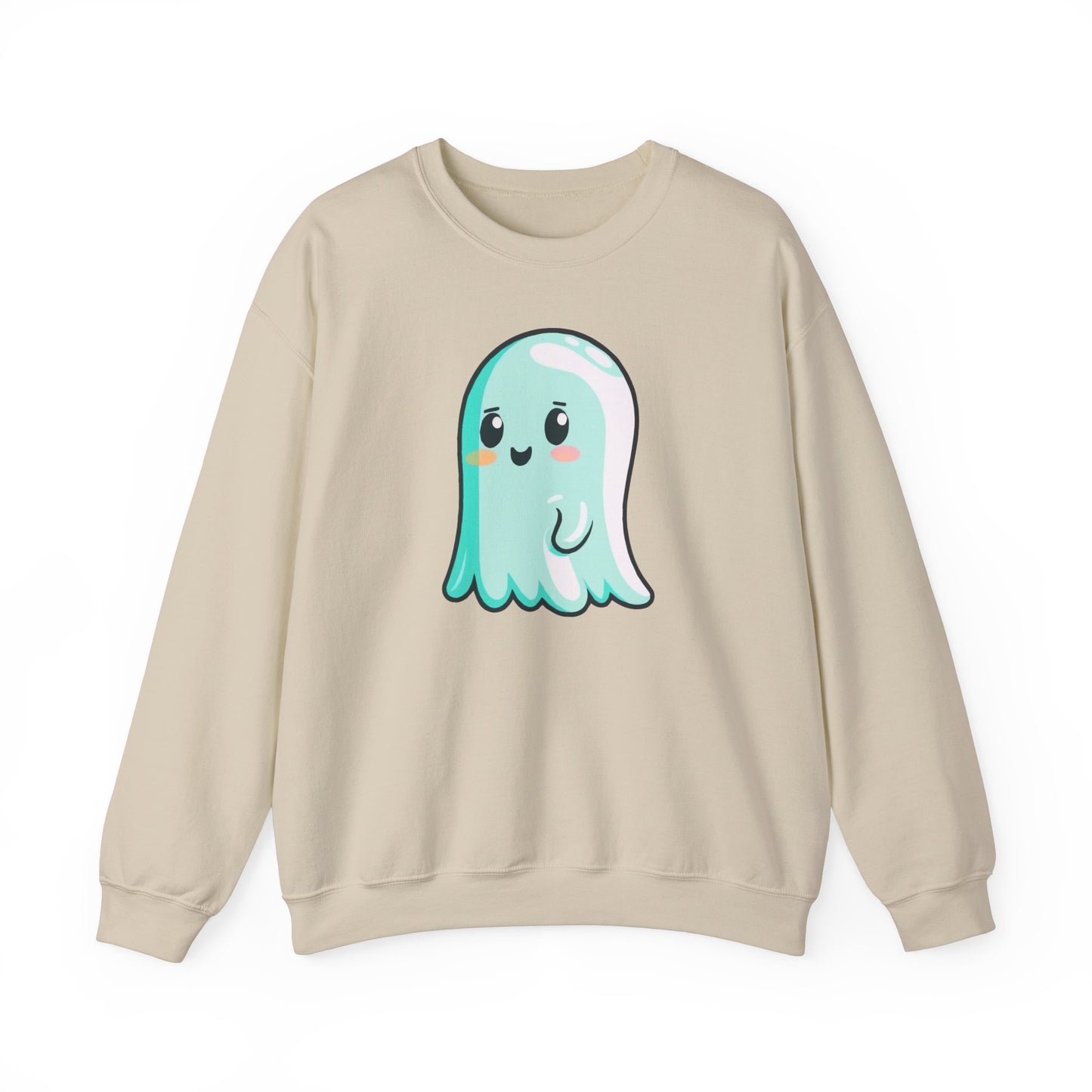 Kawaii Ghost Sweatshirt, Halloween Spooky Gift