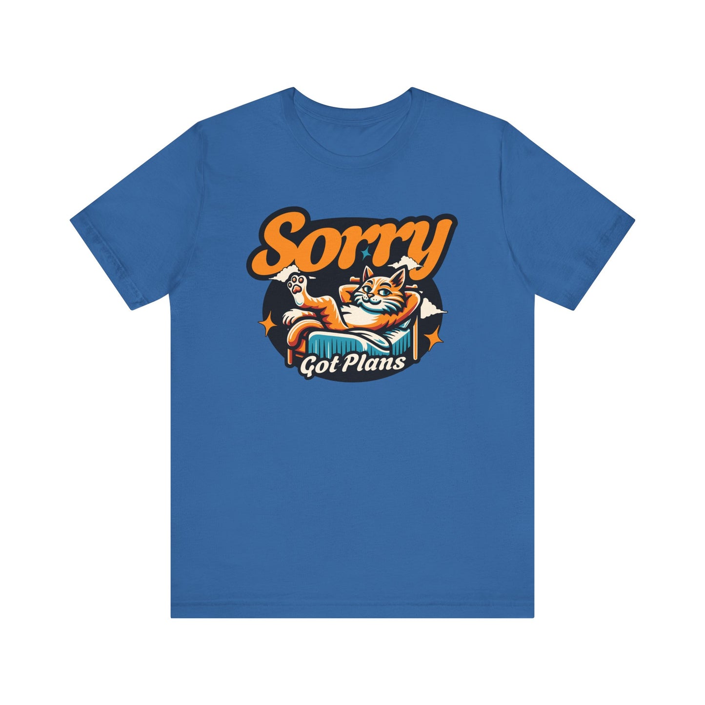 Sorry Got Plans Cat T-Shirt, Lazy Relaxing Cat Lovers Shirt