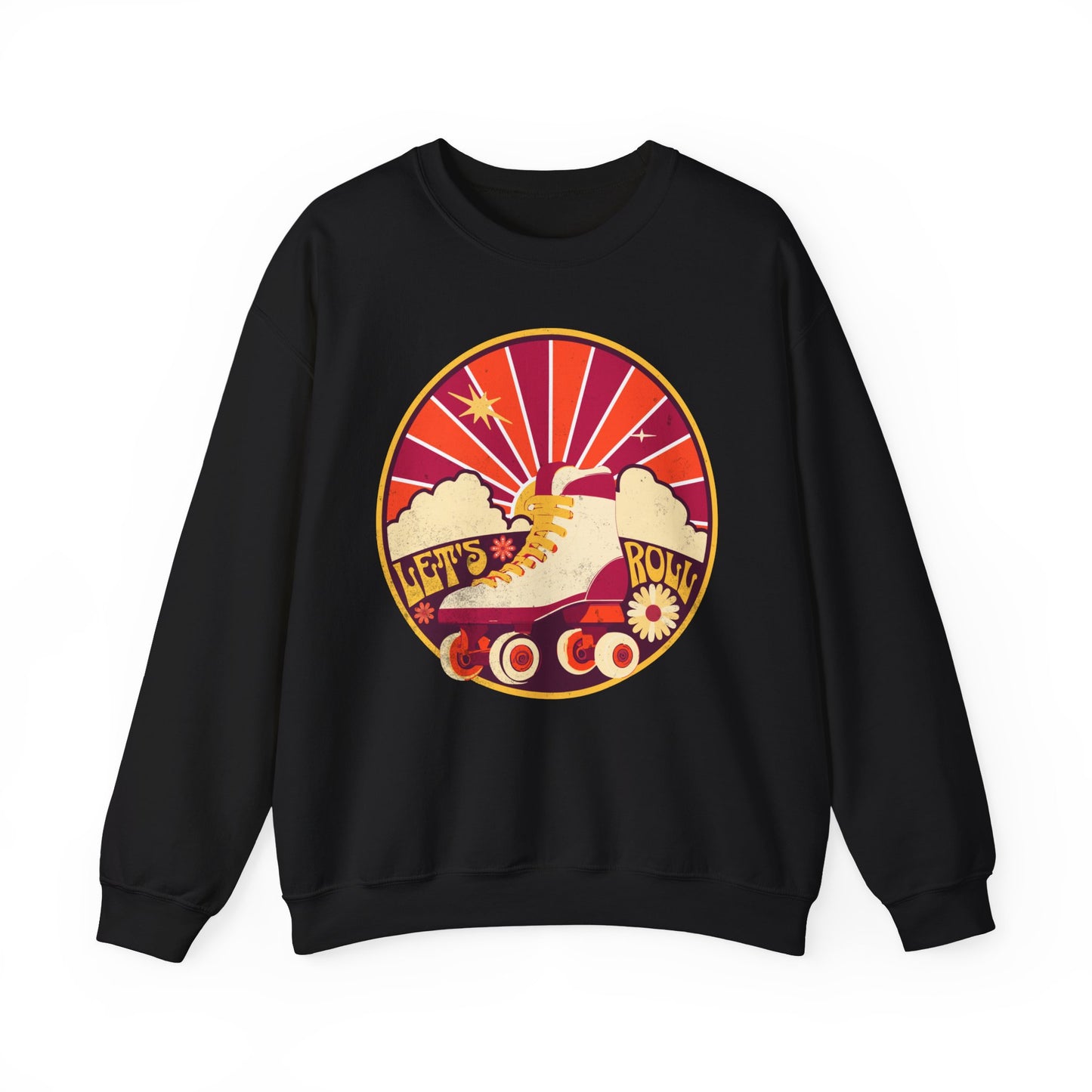 Let's Roll Sweatshirt, Rollerskating Sweatshirt