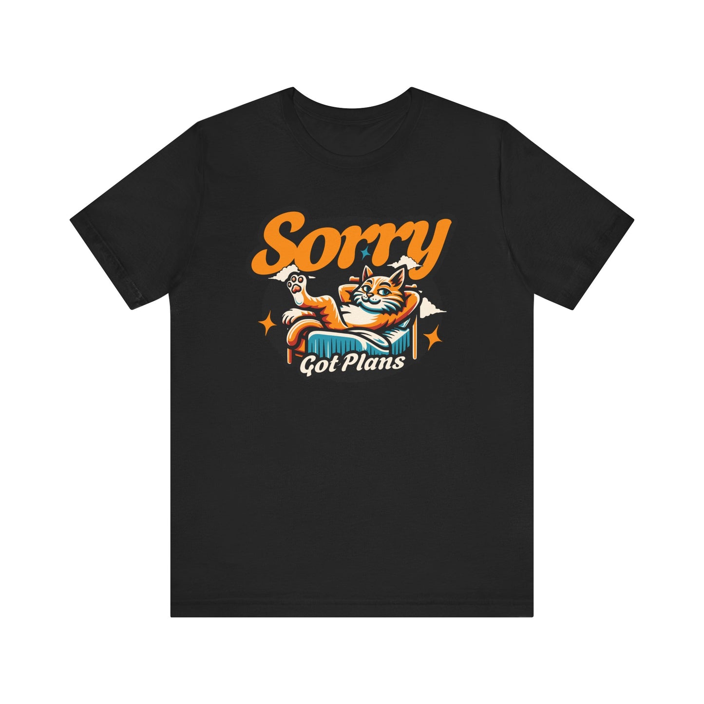 Sorry Got Plans Cat T-Shirt, Lazy Relaxing Cat Lovers Shirt