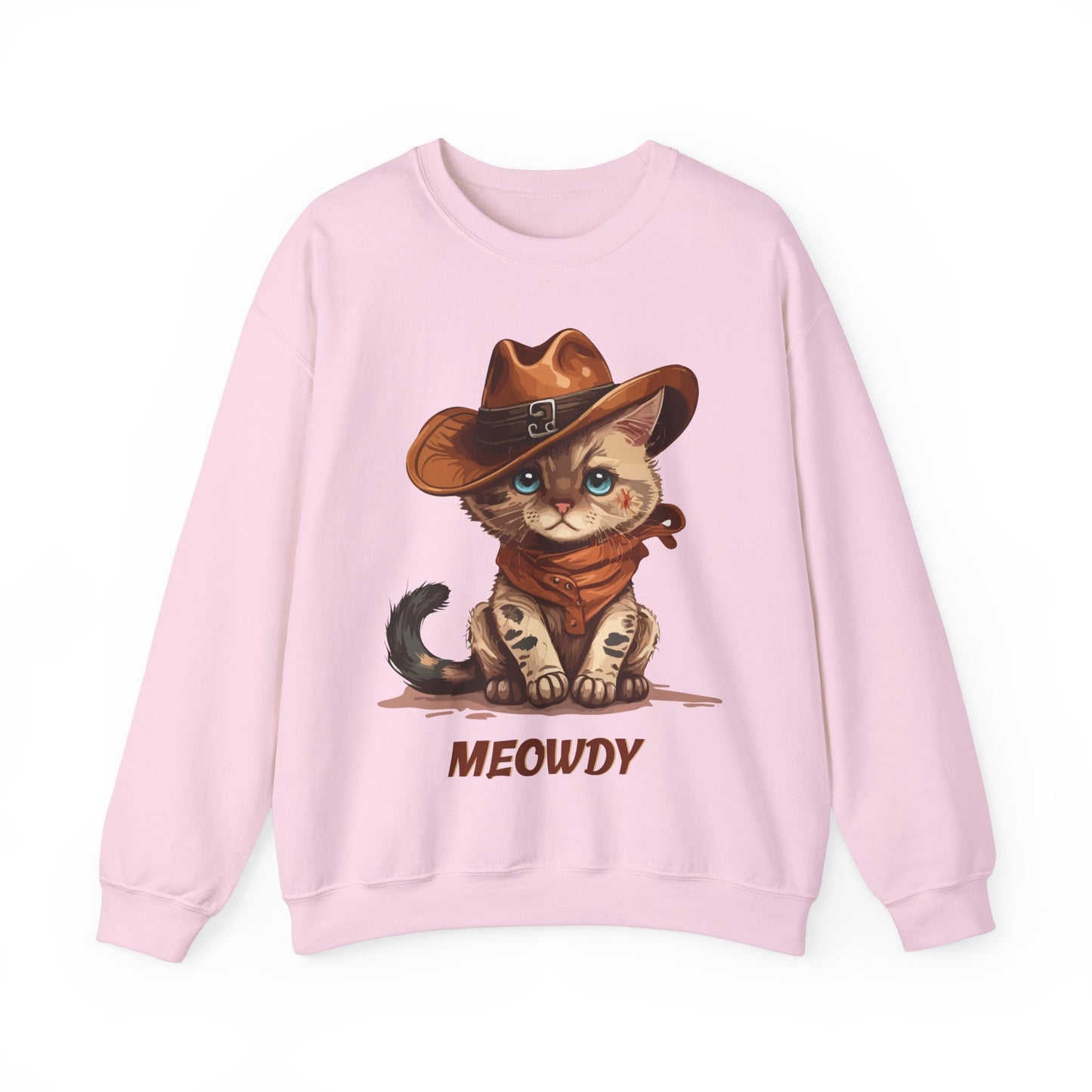 Meowdy Cat Sweatshirt, Cowboy Themed Sweatshirt