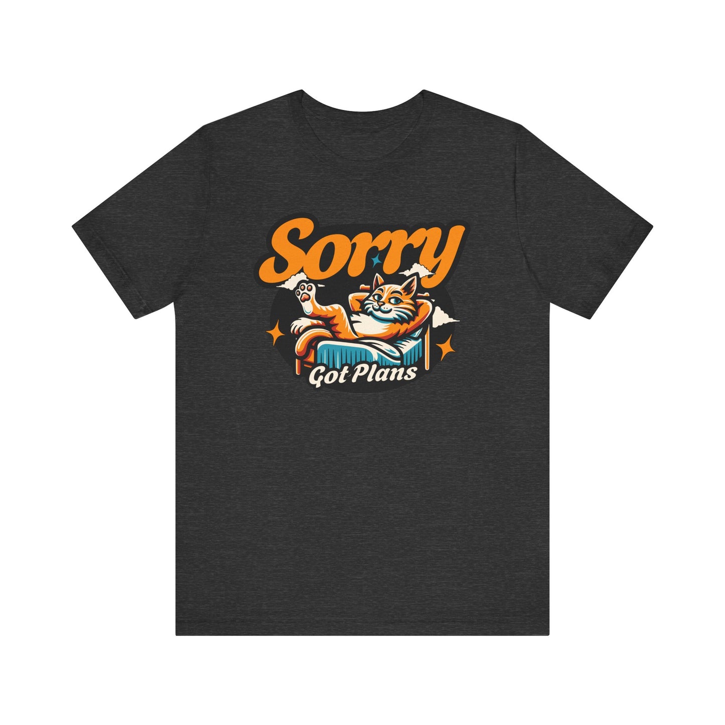 Sorry Got Plans Cat T-Shirt, Lazy Relaxing Cat Lovers Shirt