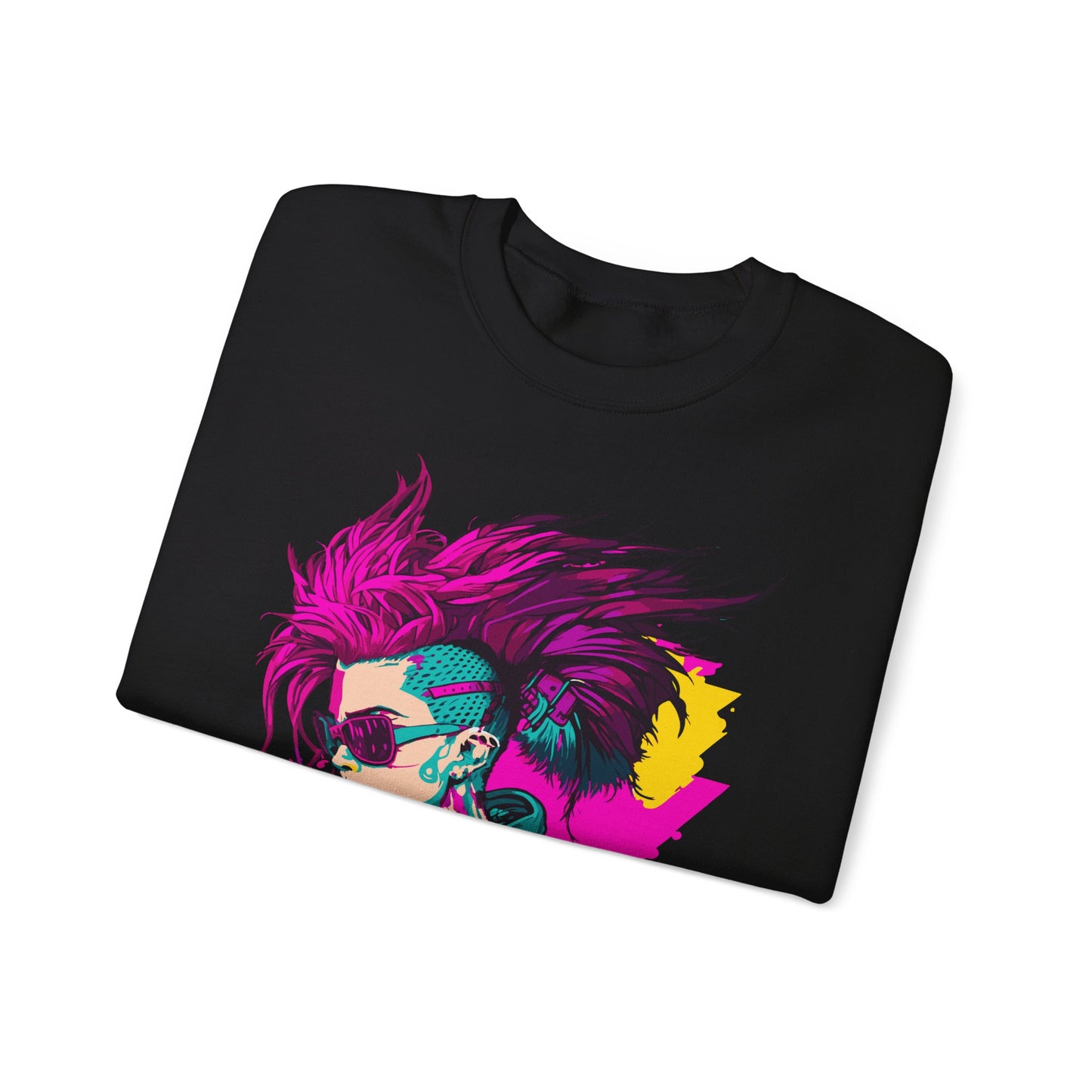 Cyberpunk Hacker Girl Sweatshirt