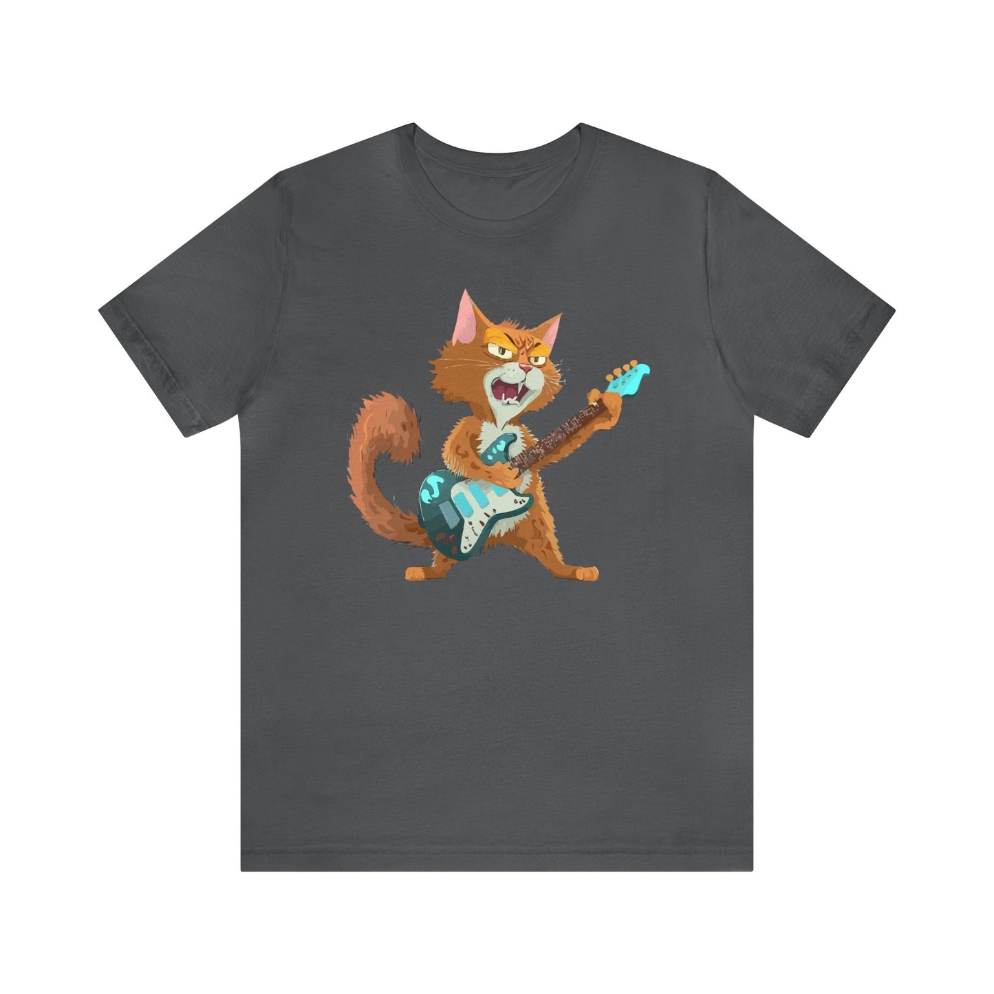 Guitar Cat T-Shirt, Music Loving Cat Shirt