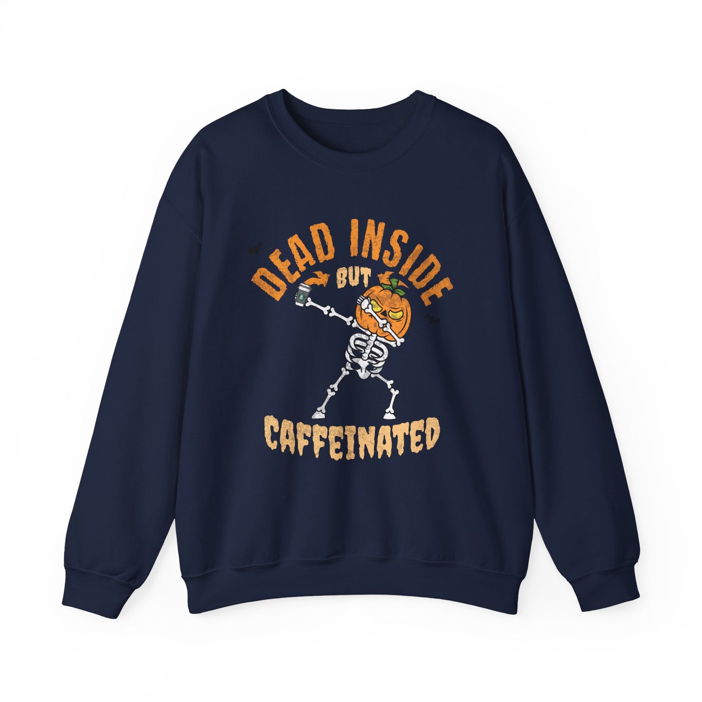 Dead Inside But Caffeinated Sweatshirt, Halloween Gift