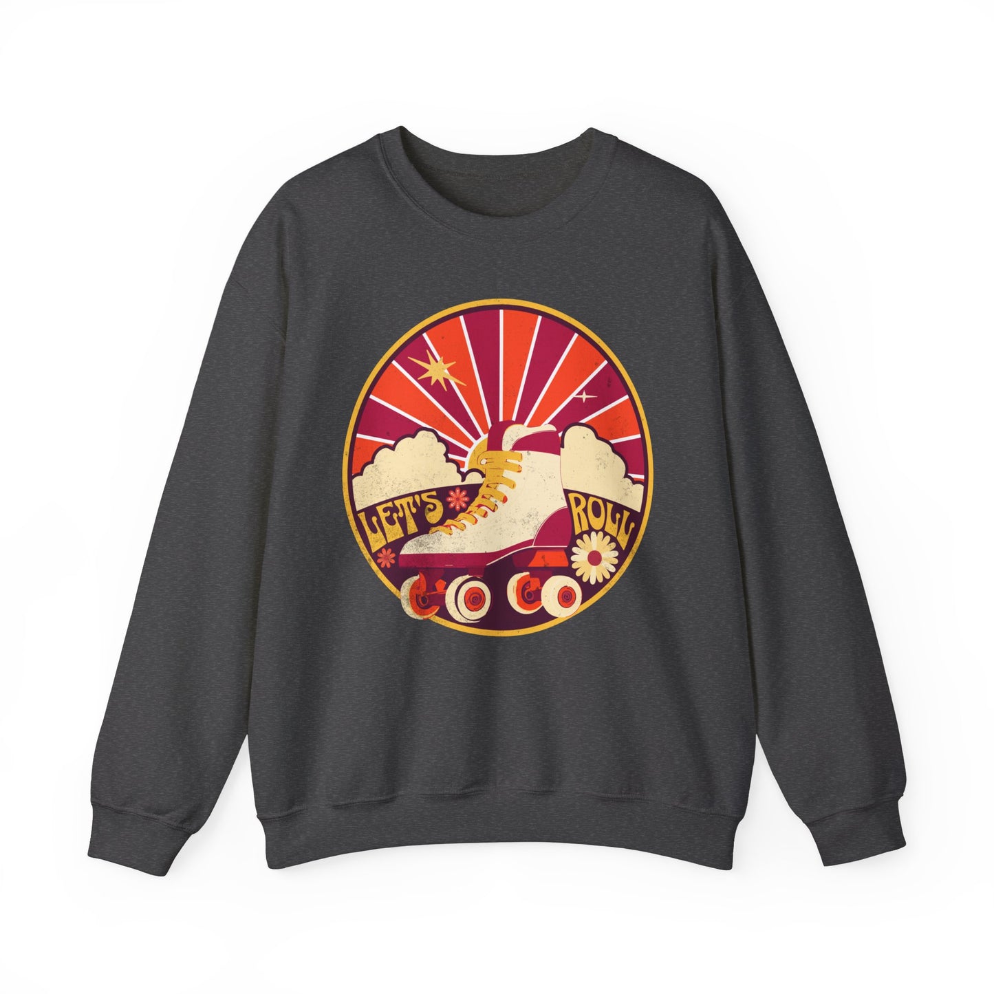 Let's Roll Sweatshirt, Rollerskating Sweatshirt