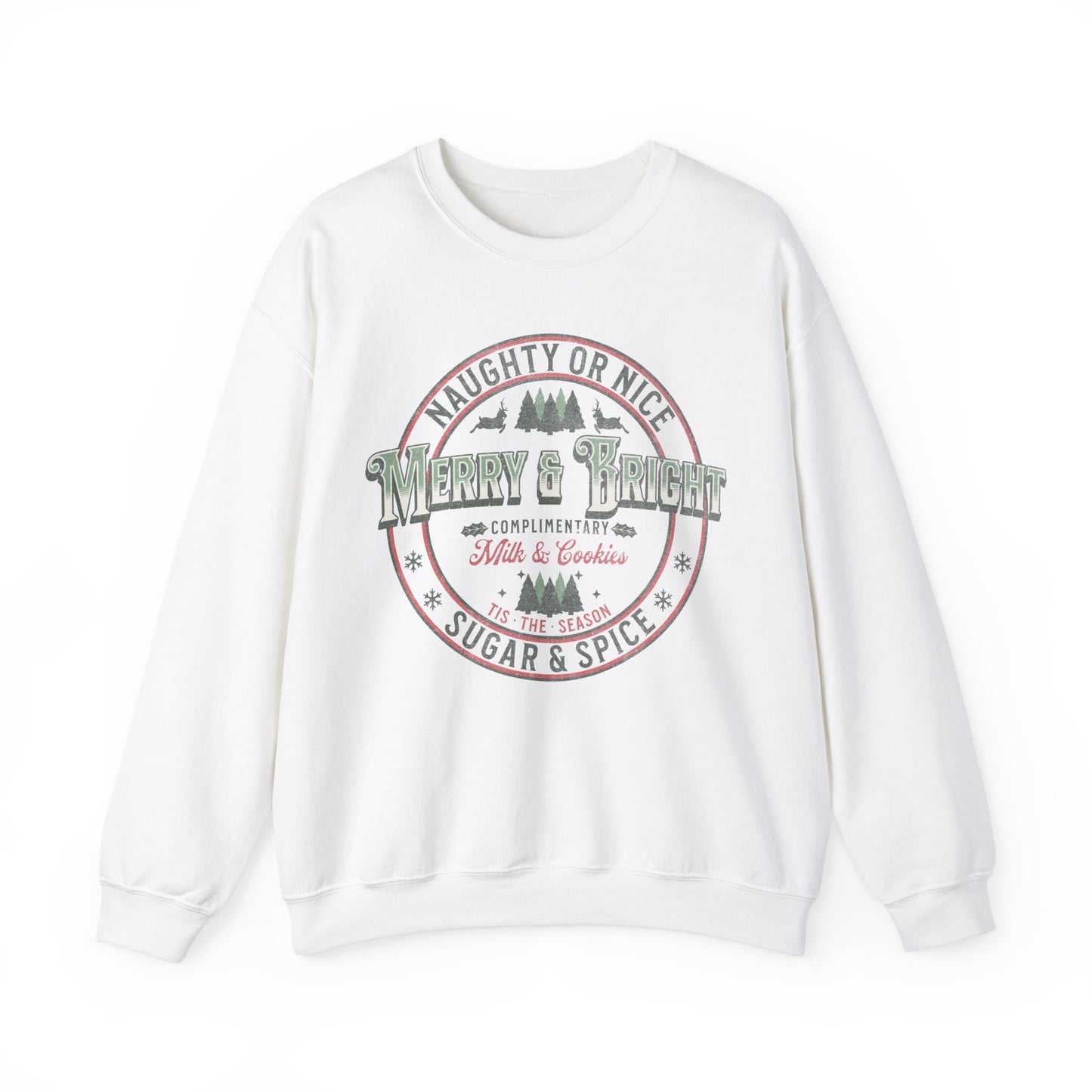 Merry & Bright Sweatshirt, Christmas Sweatshirt Gift