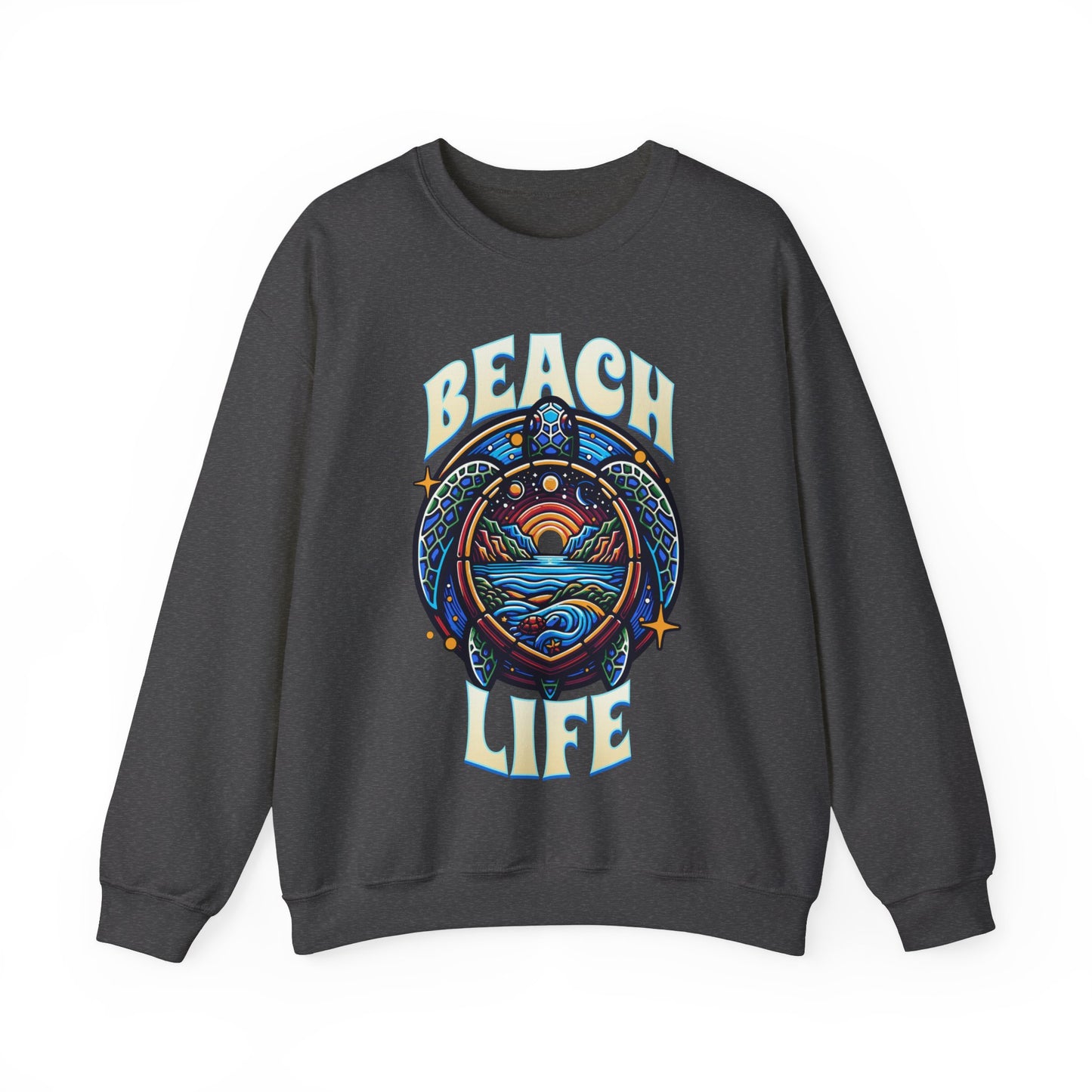 Beach Life Sea Turtle Sweatshirt, Vacation Sweatshirt