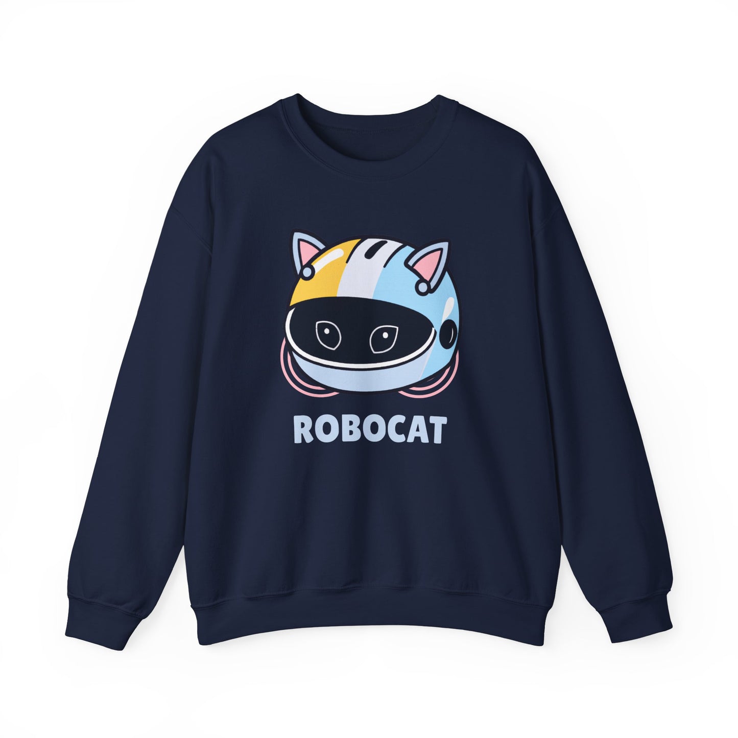 Robocat Sweatshirt, Cat Lover Sweatshirt