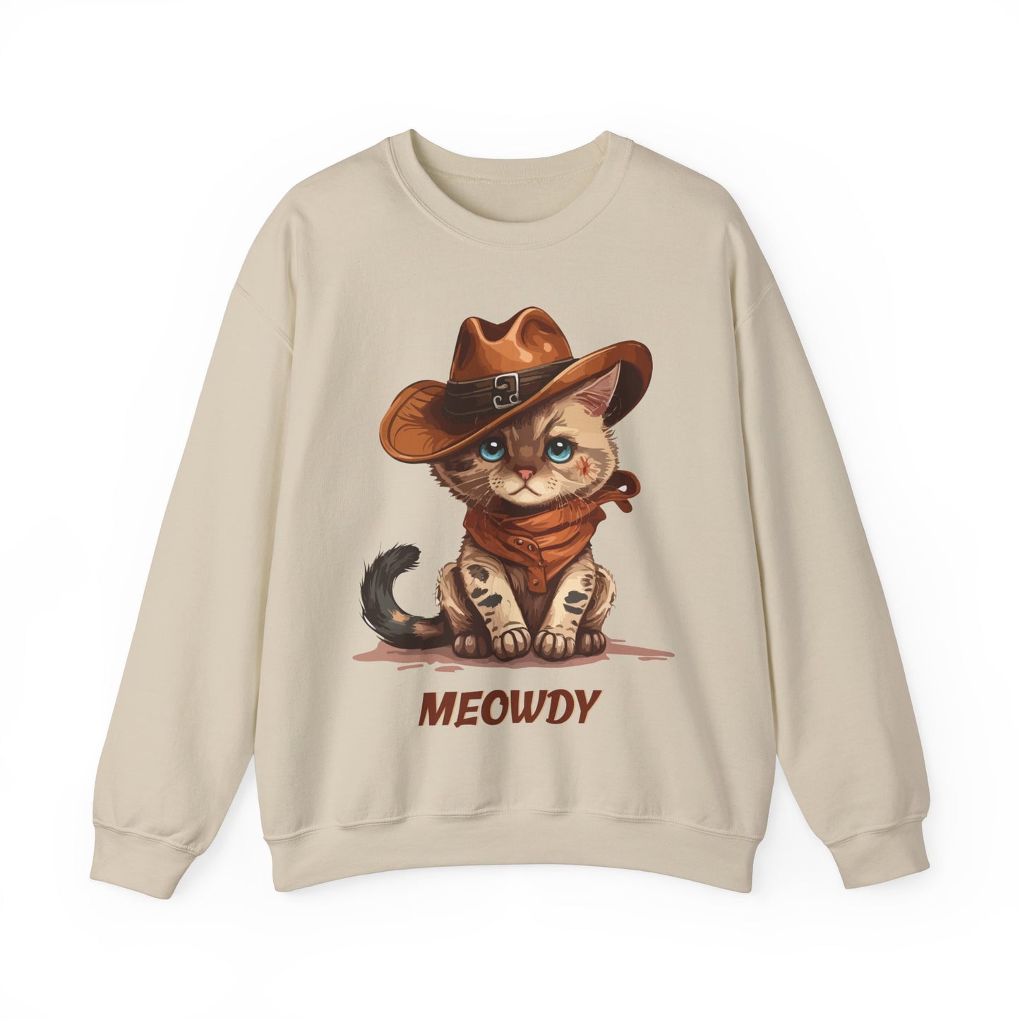 Meowdy Cat Sweatshirt, Cowboy Themed Sweatshirt