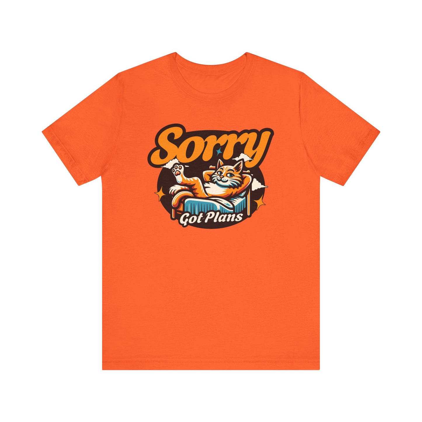 Sorry Got Plans Cat T-Shirt, Lazy Relaxing Cat Lovers Shirt