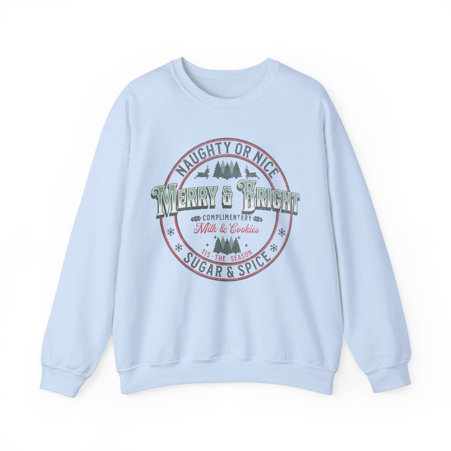 Merry & Bright Sweatshirt, Christmas Sweatshirt Gift