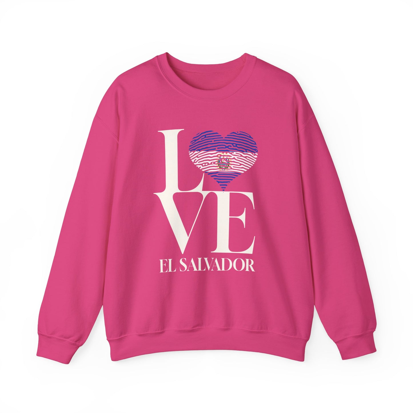 El Salvador Love Sweatshirt, National Pride Heart Sweatshirt