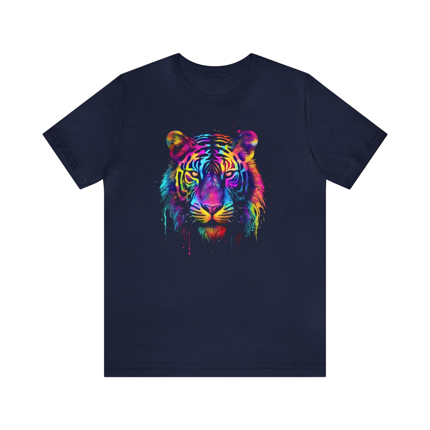 Paint Drip Tiger T-Shirt, Awesome Colorful Tiger Shirt