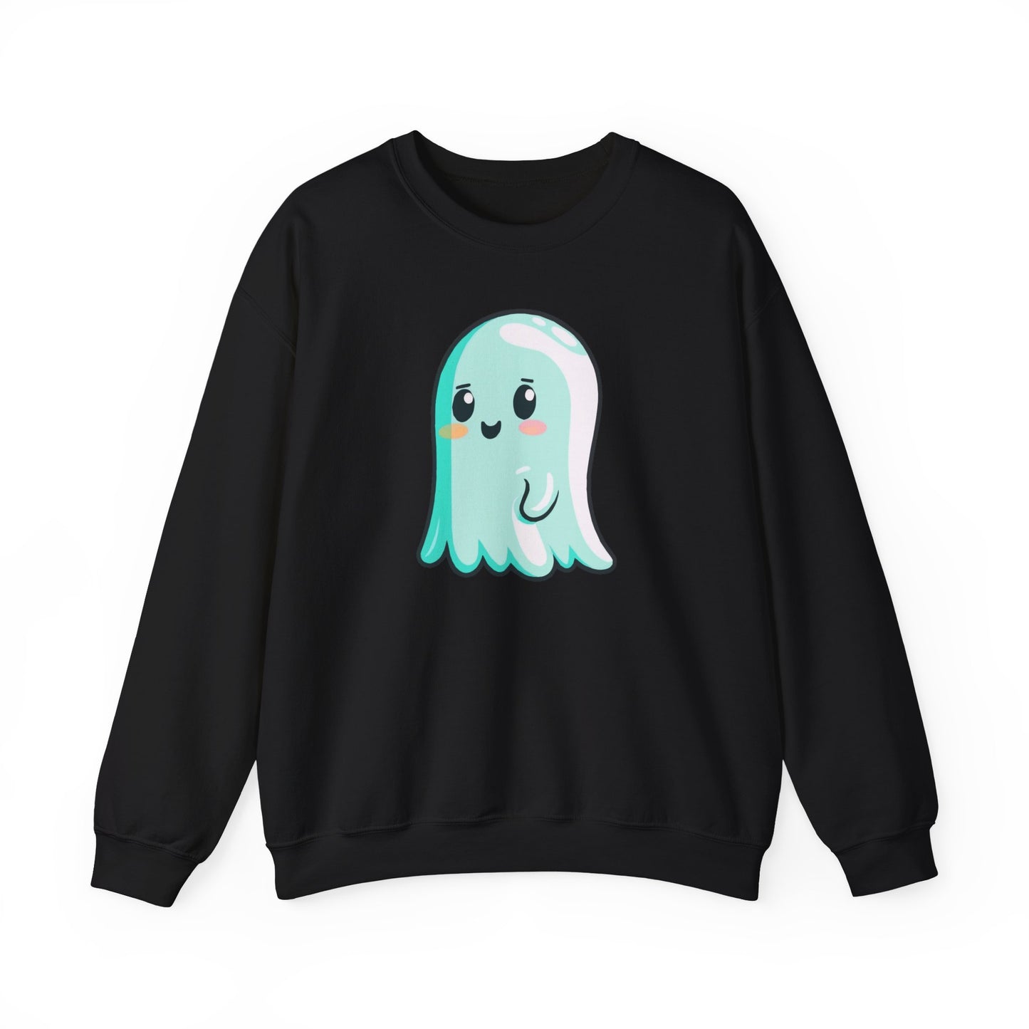 Kawaii Ghost Sweatshirt, Halloween Spooky Gift