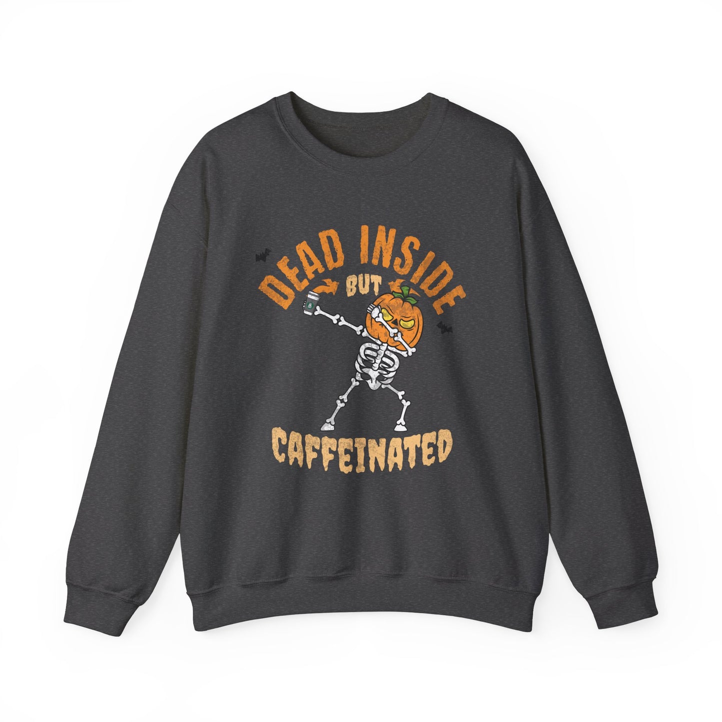 Dead Inside But Caffeinated Sweatshirt, Halloween Gift