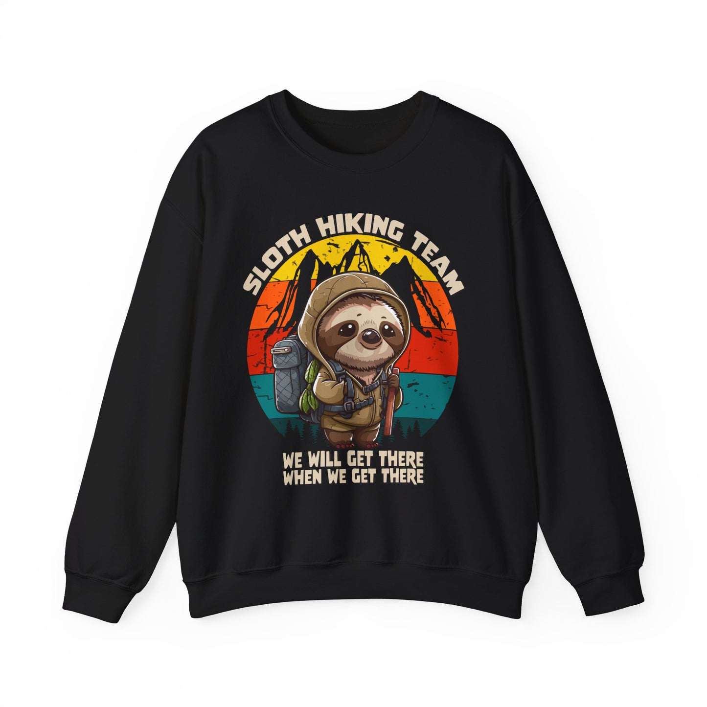 Sloth Hiking Team Sweatshirt, A Funny Sloth Sweatshirt