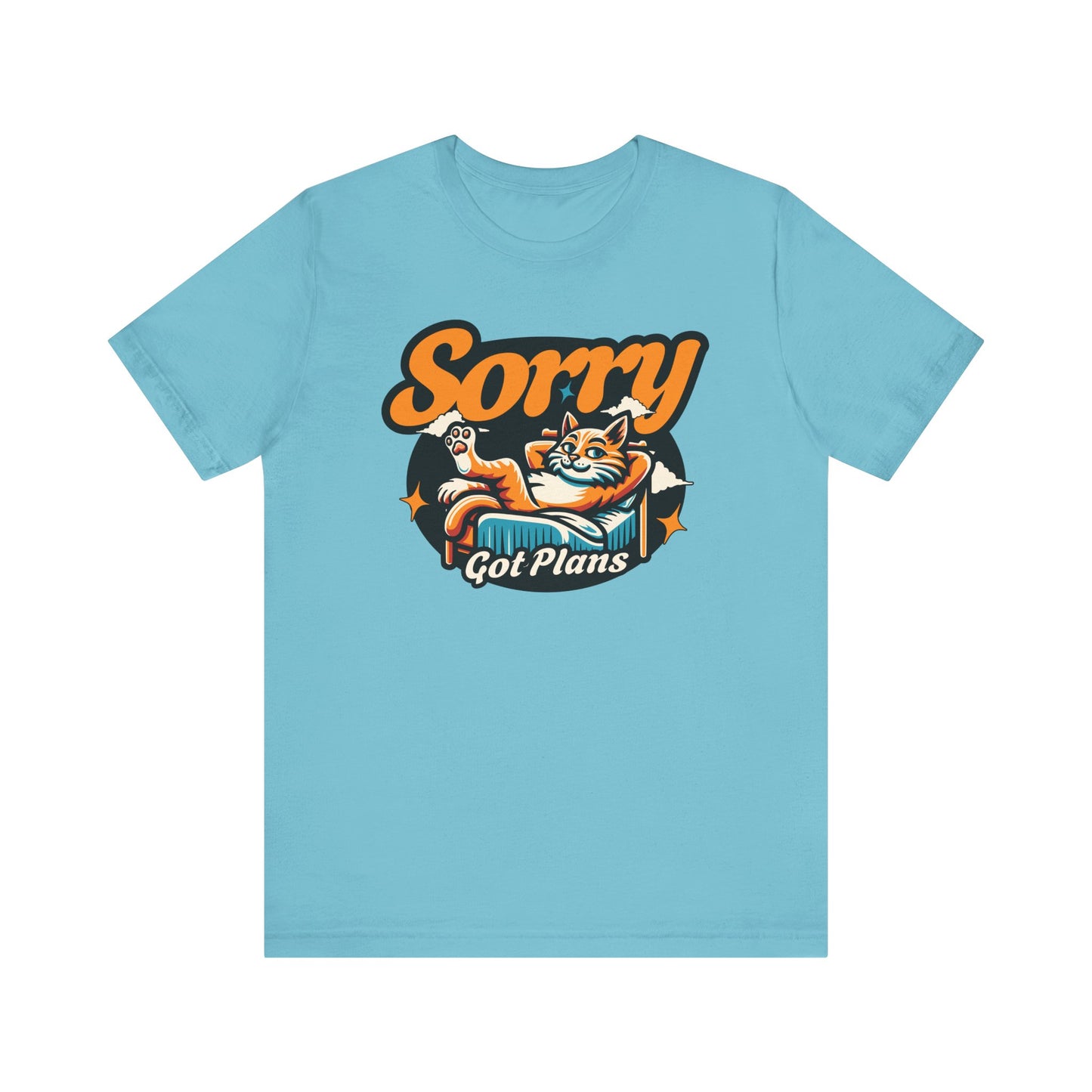 Sorry Got Plans Cat T-Shirt, Lazy Relaxing Cat Lovers Shirt