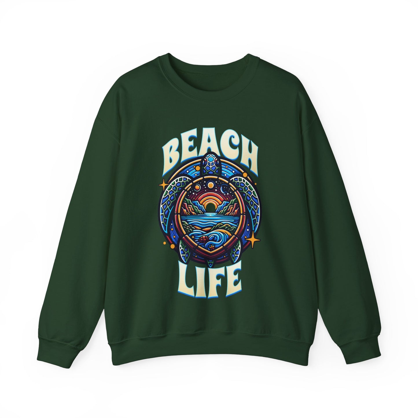 Beach Life Sea Turtle Sweatshirt, Vacation Sweatshirt