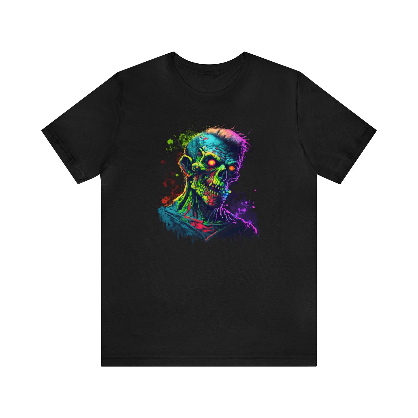 Zombie T-Shirt, Gym Abstract Colorful Zombie Shirt