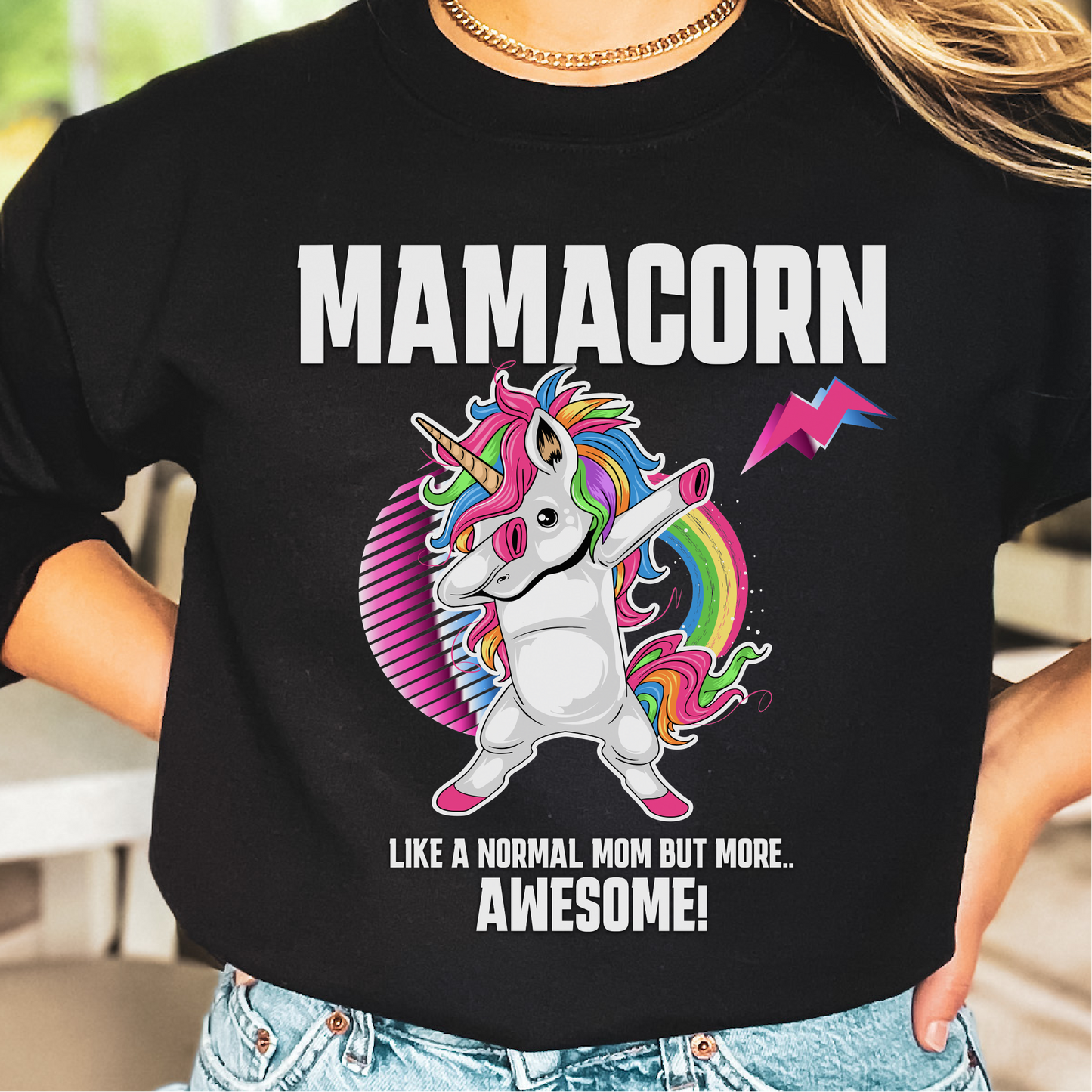 Mamacorn Dabbing Sweatshirt, Unicorn Themed Sweatshirt For Moms