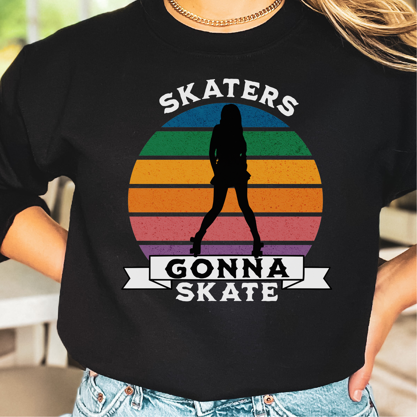 Skaters Gonna Skate Sweatshirt, Rollerskating Sweatshirt