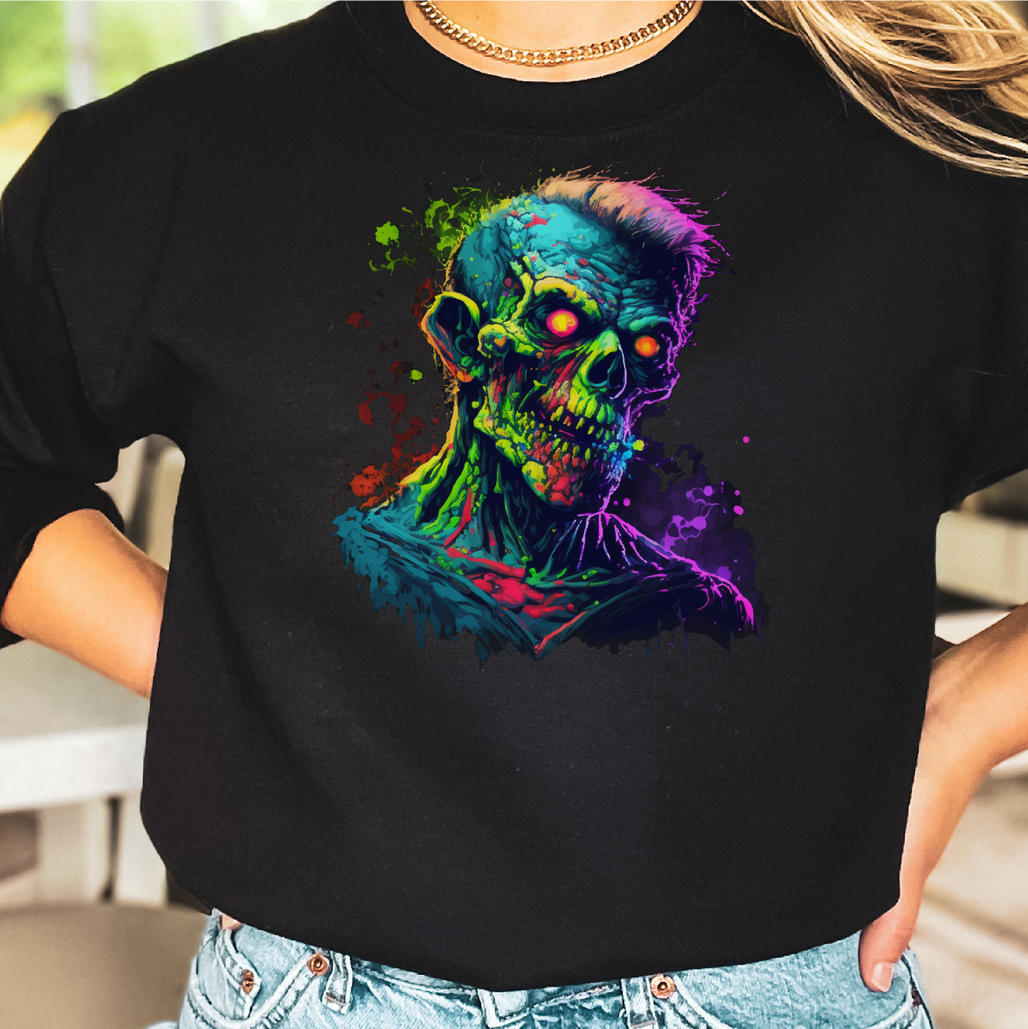 Zombie Sweatshirt, Edgy Spooky Sweatshirt