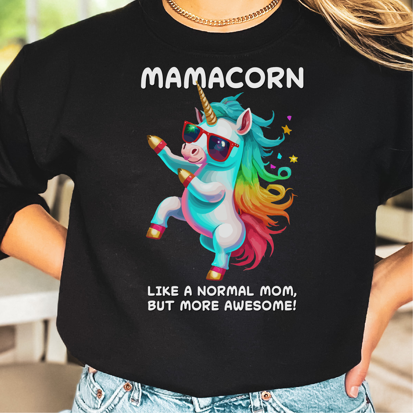 Mamacorn Sweatshirt, Unicorn Themed Sweatshirt For Mom