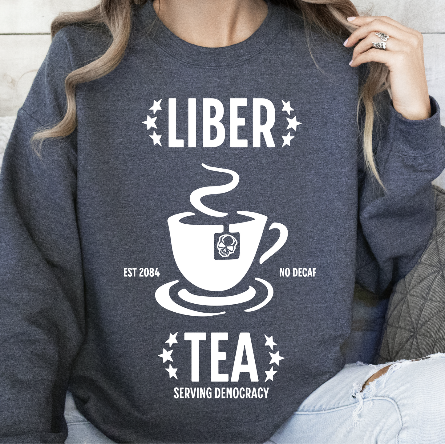 Liber-Tea Sweatshirt, Helldivers Inspired Sweatshirt