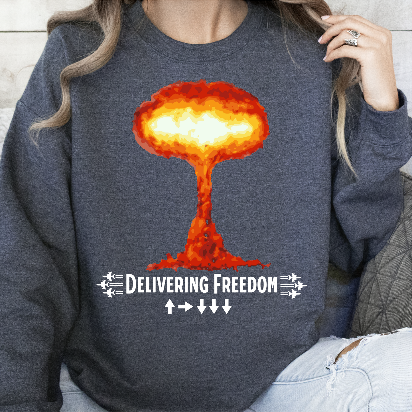 Delivering Freedom Stratagem Sweatshirt, Helldivers Inspired Sweatshirt