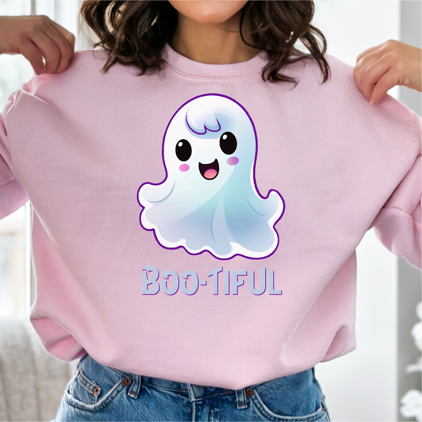 Boo-Tiful Sweatshirt, Halloween Ghost Gift