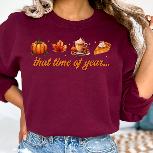 That Time Of Year Sweatshirt, Pumpkin Spice Season