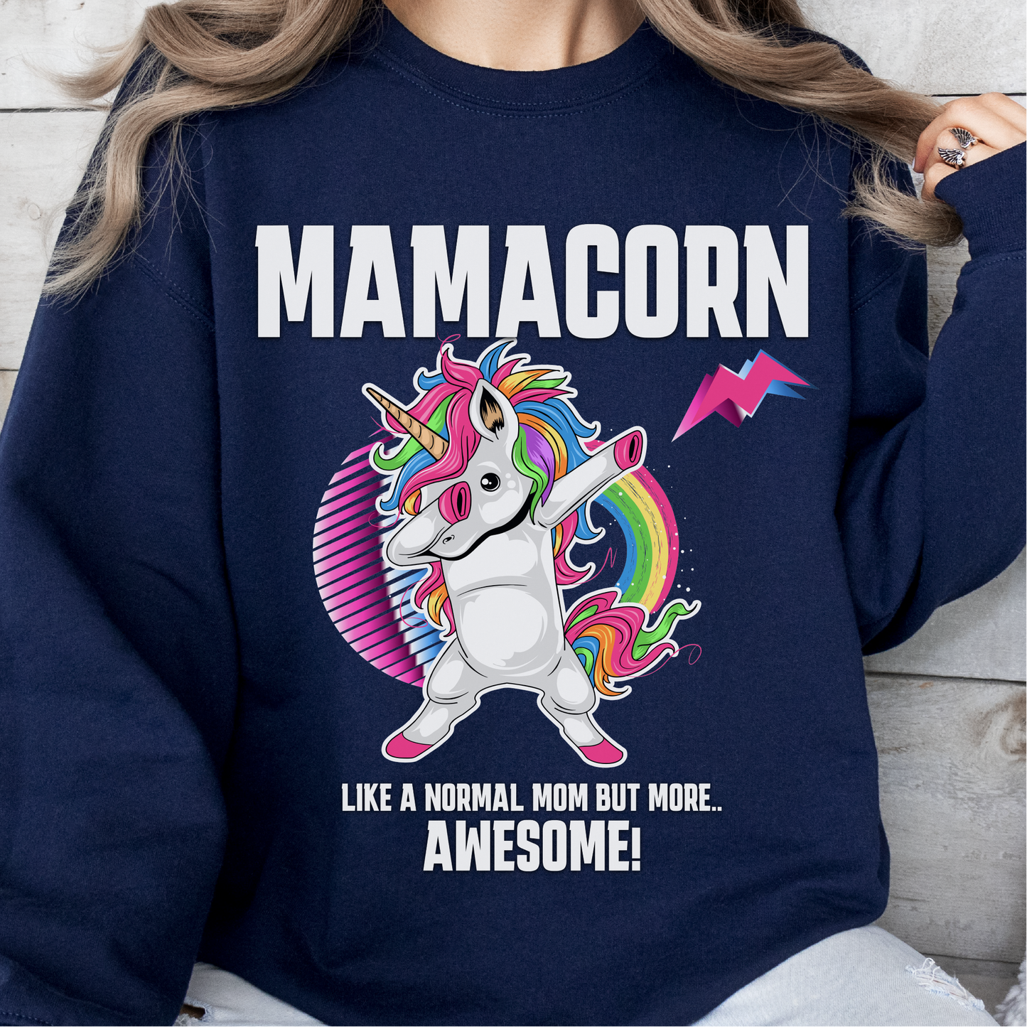 Mamacorn Dabbing Sweatshirt, Unicorn Themed Sweatshirt For Moms