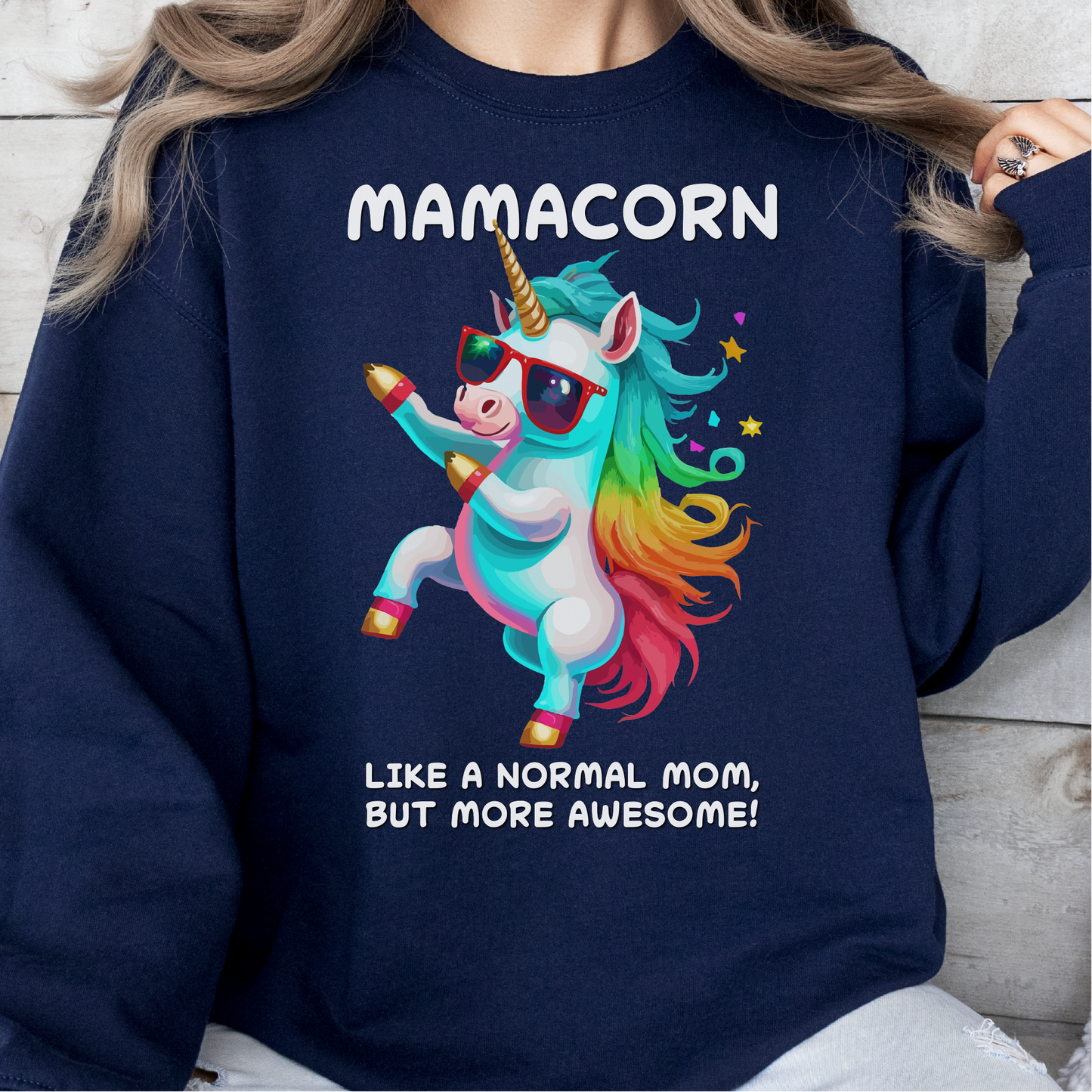 Mamacorn Sweatshirt, Unicorn Themed Sweatshirt For Mom