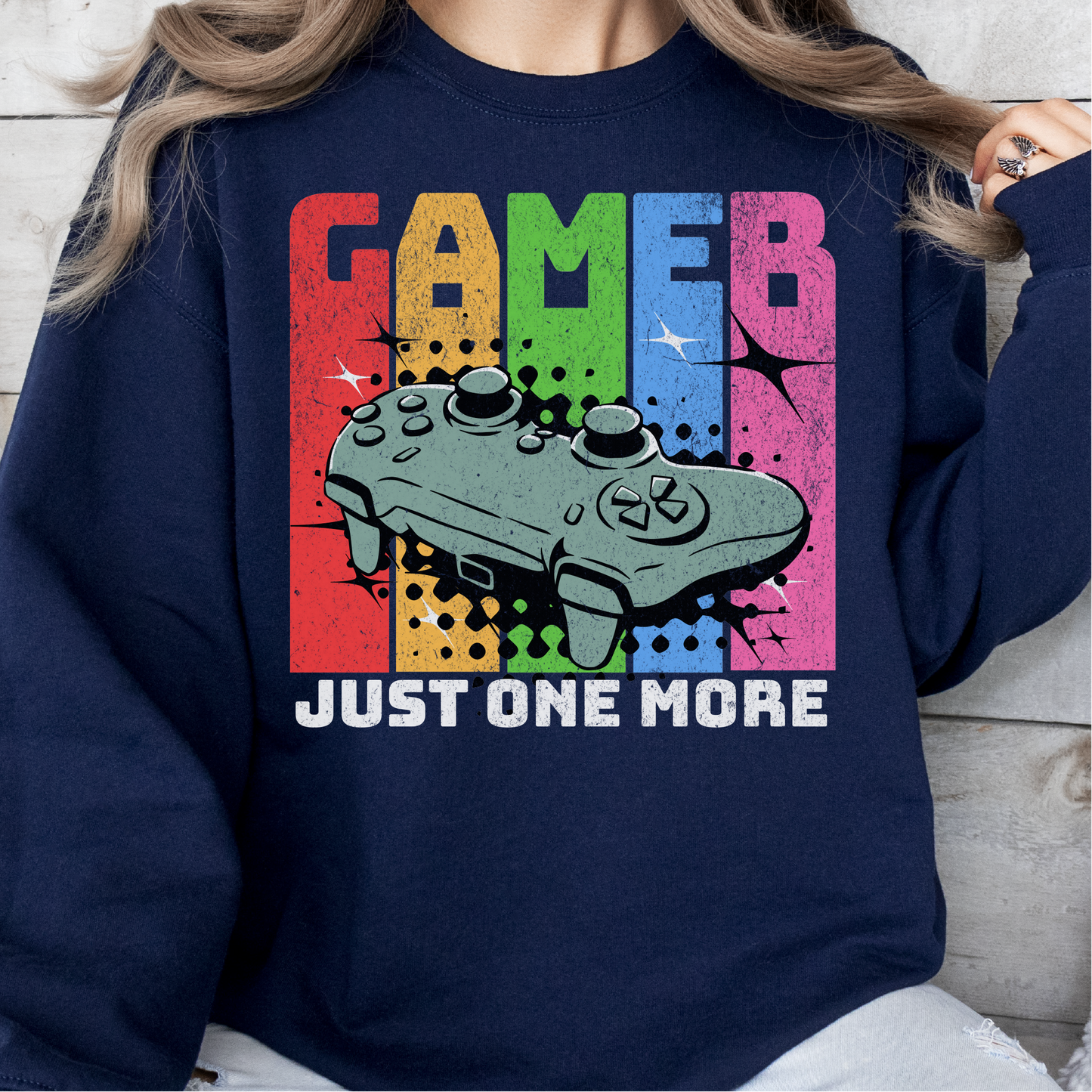 Colorful Gamer Sweatshirt, Video Game Sweatshirt