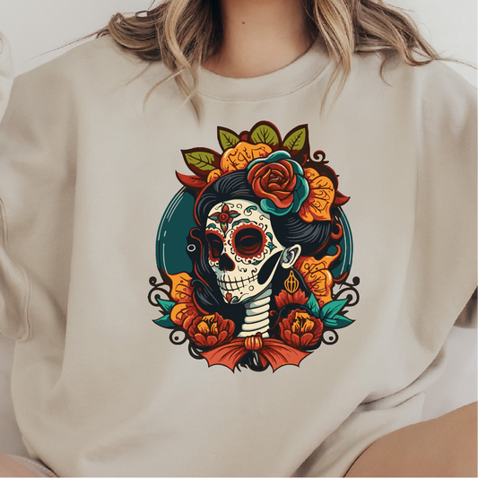 Mexican Catrina Sweatshirt, Day Of The Dead, Día de Muertos Sweatshirt