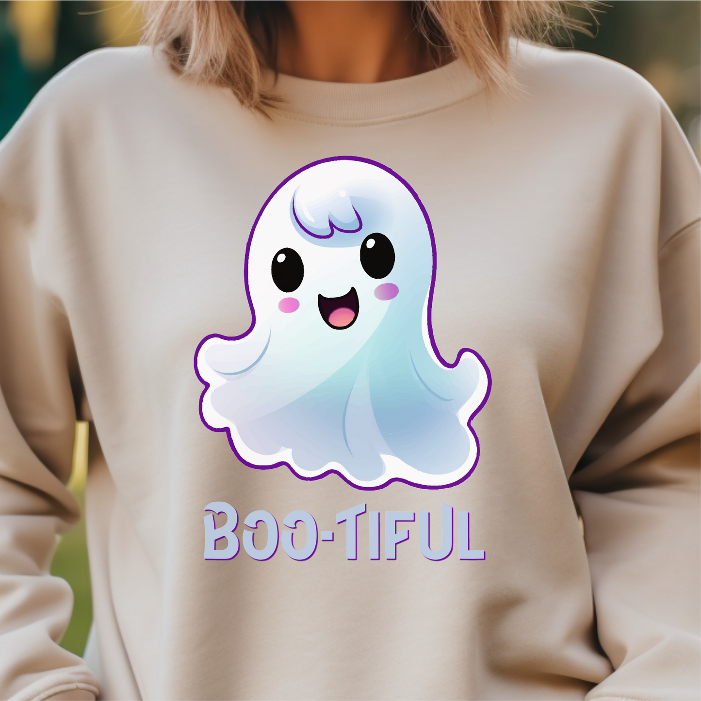 Boo-Tiful Sweatshirt, Halloween Ghost Gift