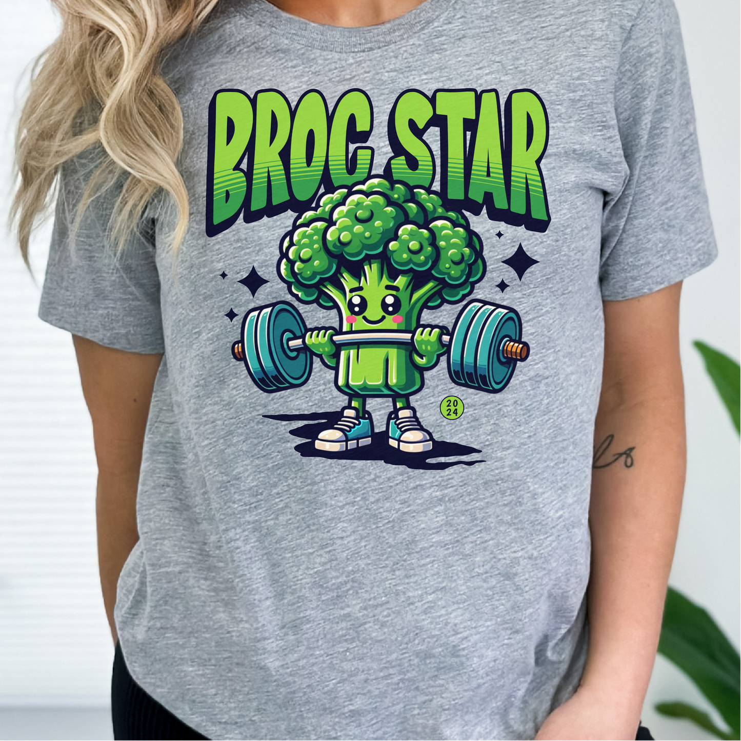 Broccoli Workout T-Shirt, Gym Shirt