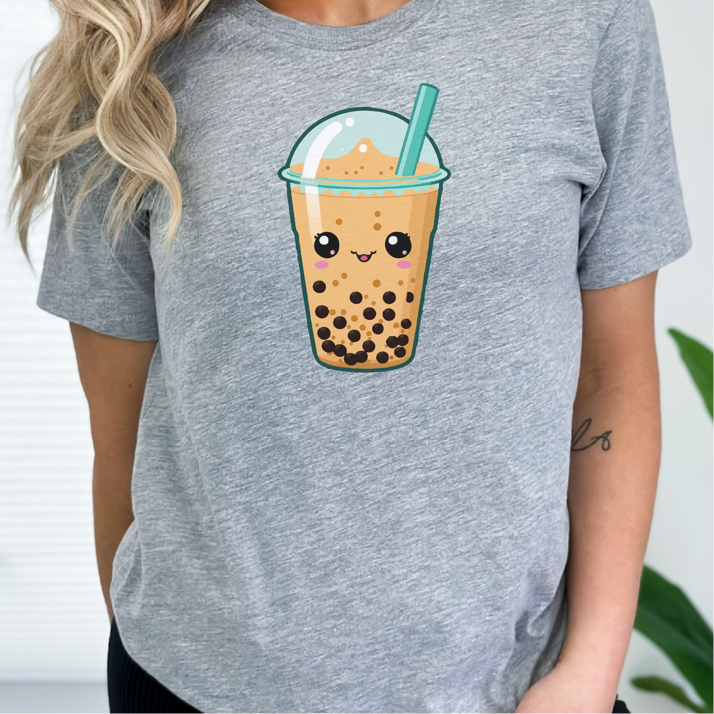 Kawaii Boba Tea T-Shirt, Kawaii Bubble Tea Shirt