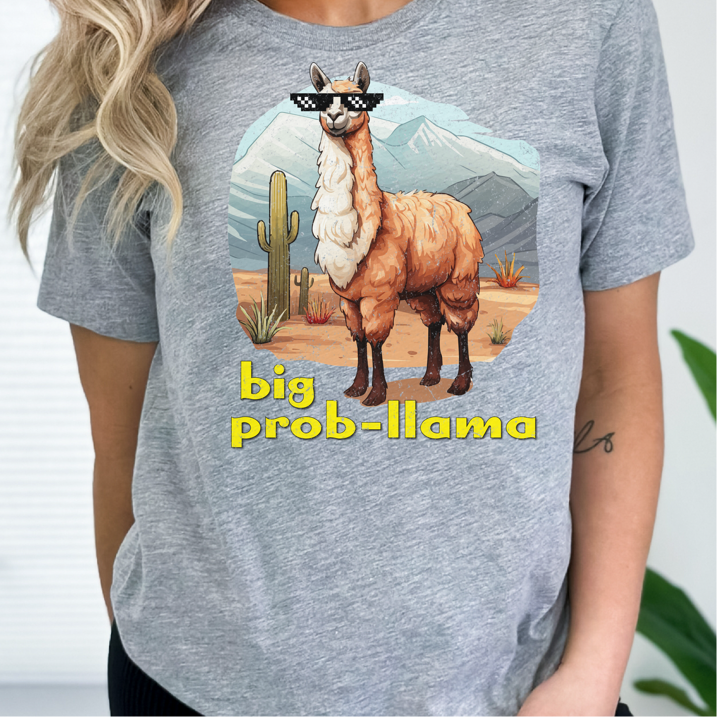 Big Prob-Llama T-Shirt, Funny Llama Shirt