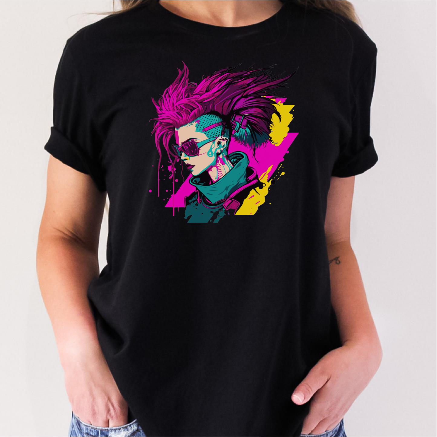Cyberpunk T-Shirt, Hacker Runner Shirt