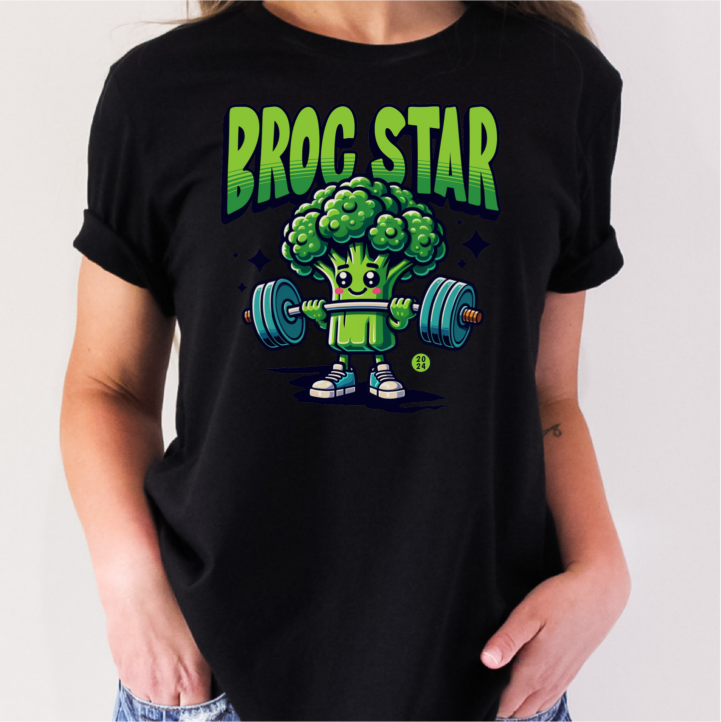 Broccoli Workout T-Shirt, Gym Shirt