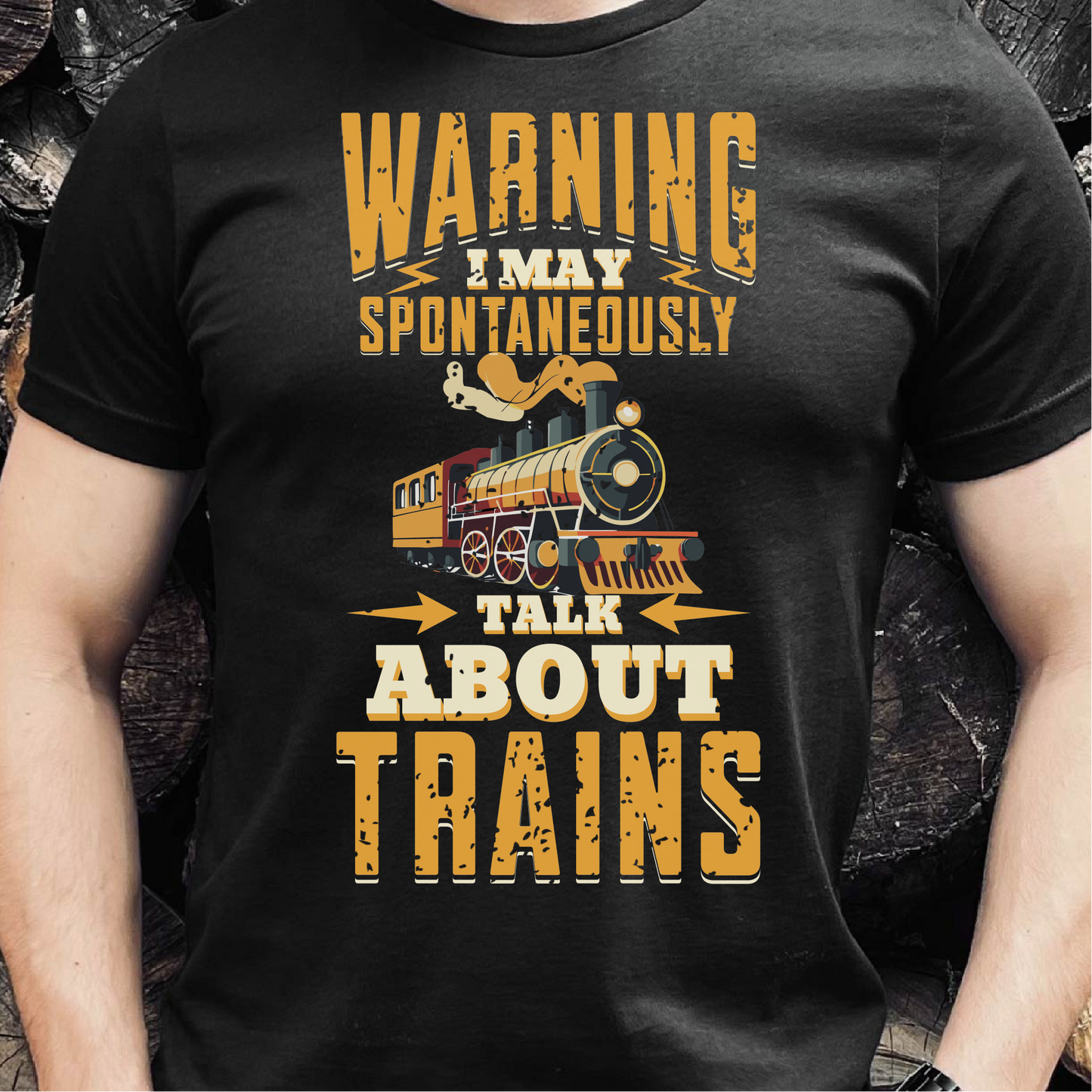 Warning I May Talk About Trains T-Shirt, Train Enthusiast Shirt