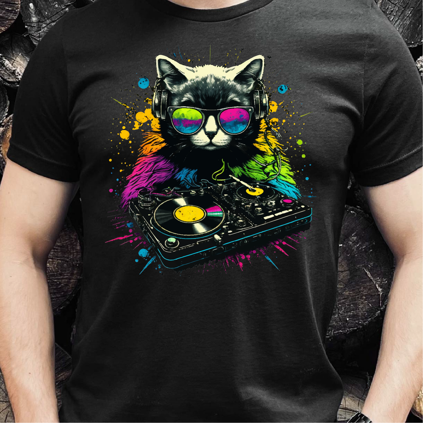 DJ Cat T-Shirt, Music Loving Cat Shirt