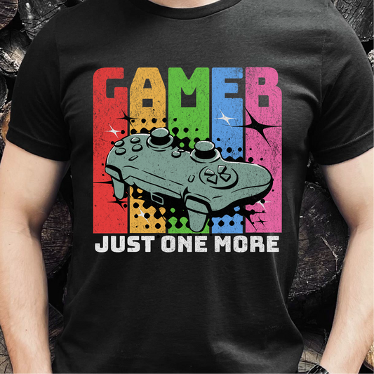 Gamer Just One More T-Shirt, Video Game Shirt