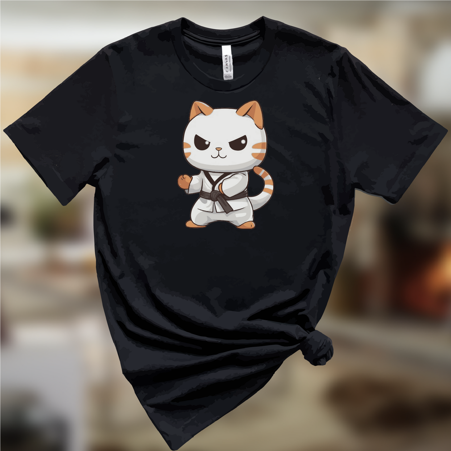 Karate Cat T-Shirt, Cat Martial Arts Shirt