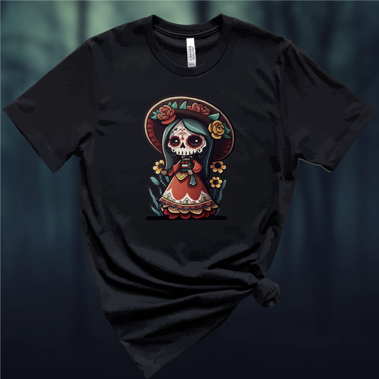 La Catrina Day Of The Dead T-Shirt, Mexican Heritage Shirt