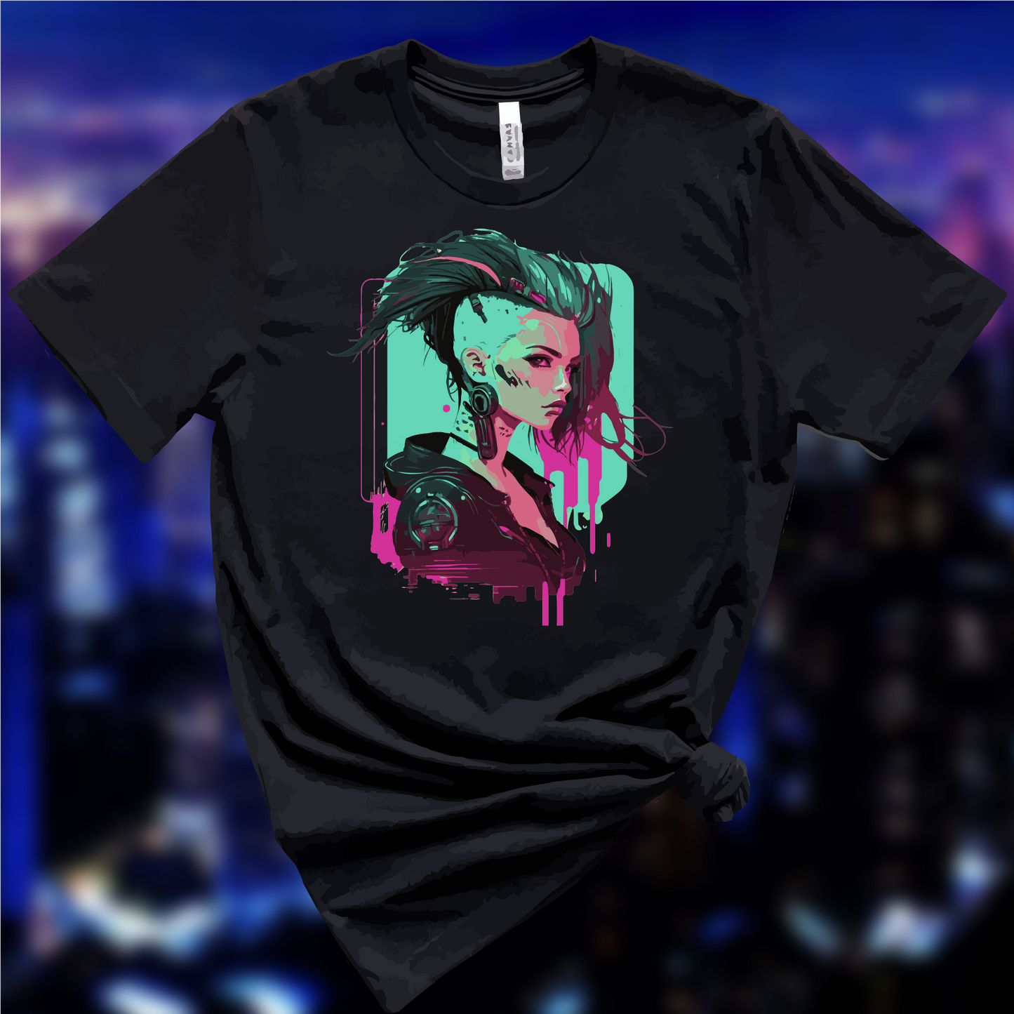 Cyberpunk Hacker T-Shirt, Cyberpunk Inspired Runner Shirt