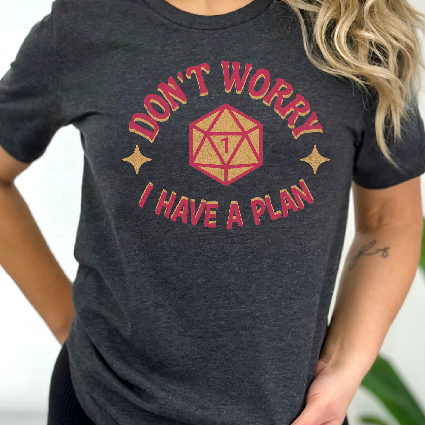 Don't Worry I Have A Plan Critical Failure T-Shirt, Dungeons & Dragons Inspired Shirt